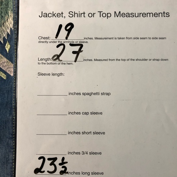 LuLaRoe Jaxon Denim Jean Jacket NWT Aztec Embroidery S - Picture 7 of 7